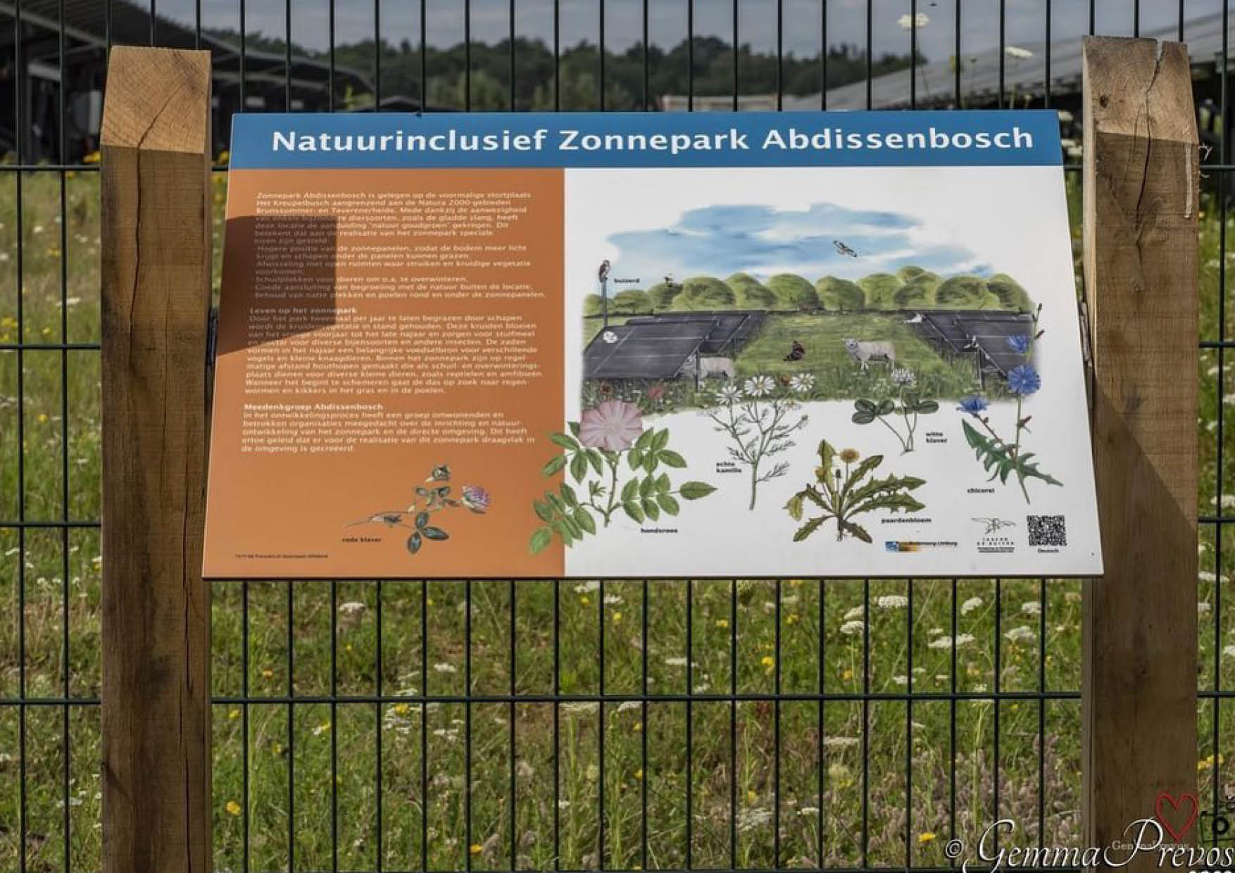 Zonnepark Abdissenbosch Infobord